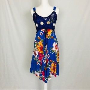 Blue Tropical Dress From Hawaii